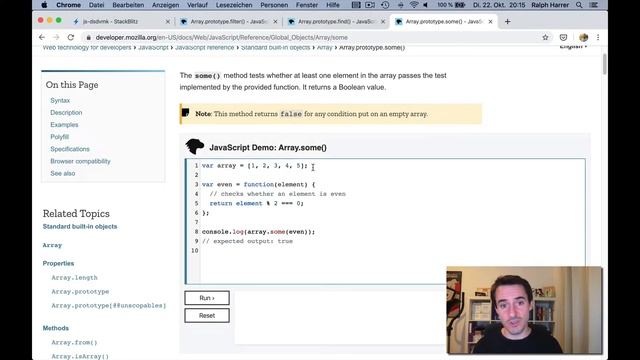 JavaScript Filter, Find und Some Funktionen