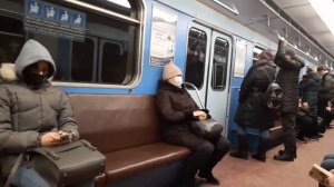 Метро Санкт-Петербурга.Парк Победы - Московская в 9050 вагоне