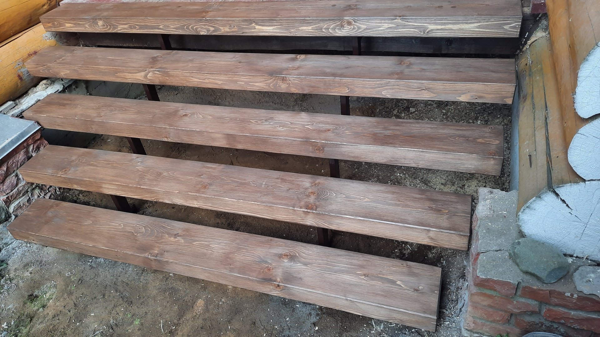 Лестница из бруса смотреть онлайн