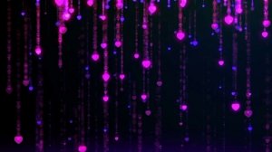 Летящие разноцветные сердечки видео фон Футажи для монтажа