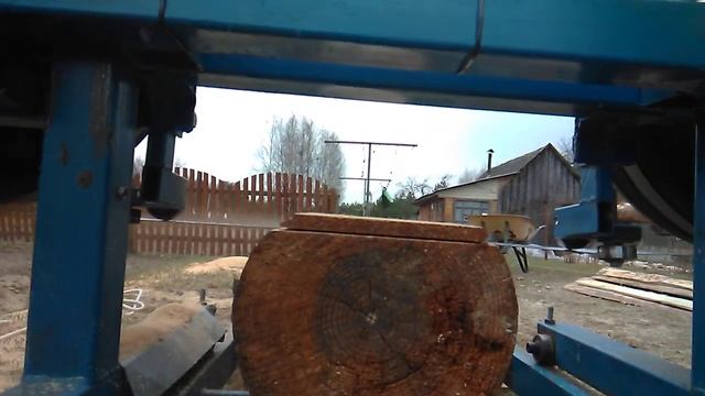 моя самодельная пилорама. Устройство линейки. смотреть онлайн
