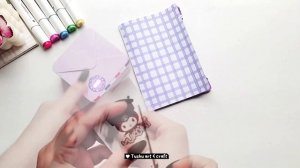 DIY Cute Kuromi Notebook/Diary _ How to Make Kuromi Notebook at home _ Sanrio crafts