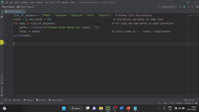 Program -2 | How To Learn Python | Python Code Examples | Python Programming for Beginners