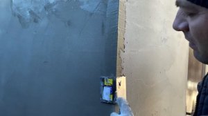 Армирование сеткой пенопласта.