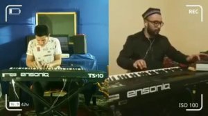 Dilxiroj jonli ijro. Zayniddin music & Nodirbek Abdullayev. Дилхирож жонли ижро.