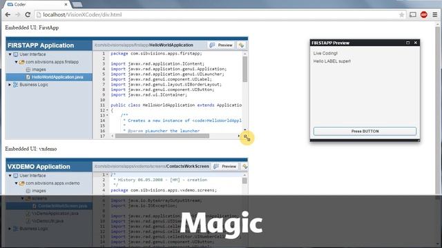 JVx (Java) application coder смотреть онлайн