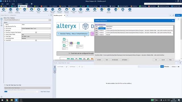 Alteryx Designer: Absolute x Relative Path смотреть онлайн