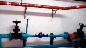 Установка насоса-повысителя для пожарного водопровода