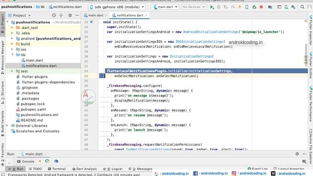 Flutter firebase push notifications | Source code in Description | flutter coding