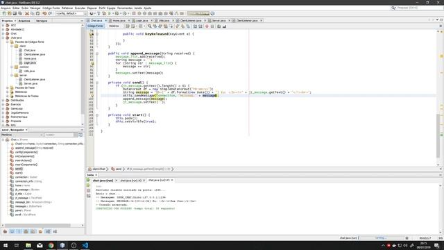 JAVA | SOCKET | CHAT #11 - Corrigindo bug, enviando mensagens, encerrando conexão смотреть онлайн