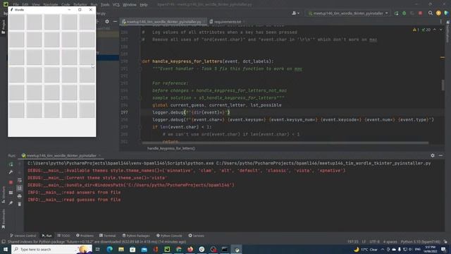 146 - Python wordle part 4 - cross platform tkinter and creating executable with pyinstaller