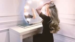 Широкая затылочная прядь на заколках