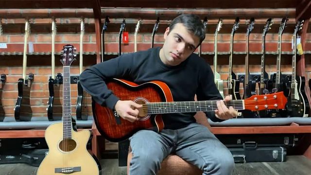 Обзор акустической гитары Colombo LF-3800CT Sunburst | SKIFMUSIC.RU смотреть онлайн