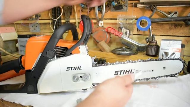 STIHL MS-180 запуск после зимы. смотреть онлайн
