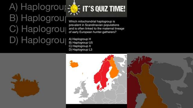 Scandinavian mtDNA haplogroup (maternal linage)