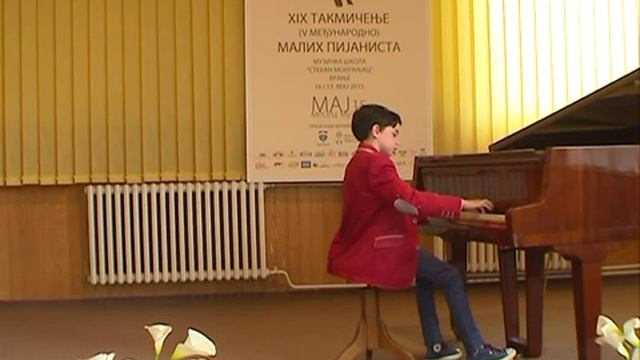 Arsenij Angeleski - First place on the International Competition in Vranje, 2015. смотреть онлайн