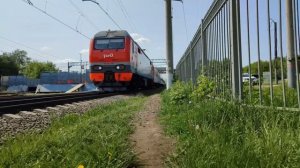 Электропоезд ЭД4М-0096 сообщение Александров-1 – Москва-Ярославская на станции Сергиев Посад