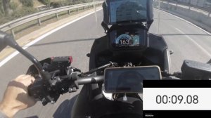 Honda Transalp 750 Acceleration 0-190 km/h