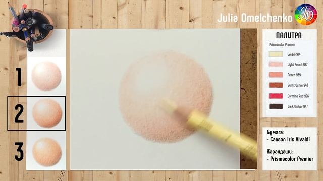 3 СПОСОБА НАРИСОВАТЬ КОЖУ ЧЕЛОВЕКА цветными карандашами (светлые оттенки). Мастер-класс 3 в 1