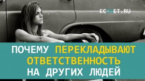 Почему перекладывают ответственность на других людей