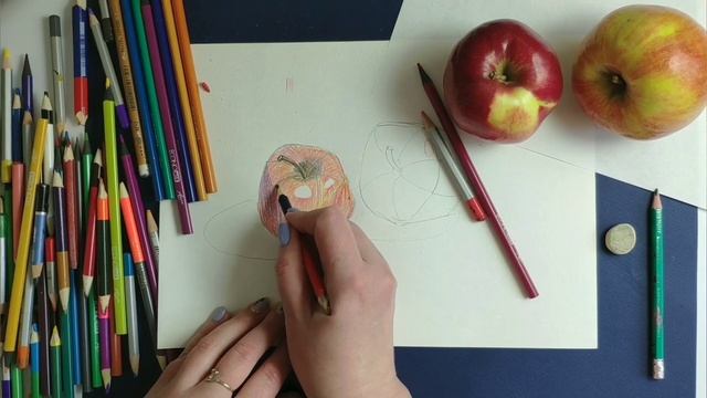 РИСУЕМ ЯБЛОКИ С НАТУРЫ смотреть онлайн