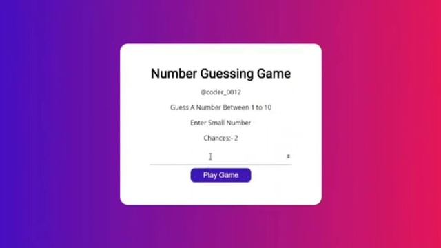 Number Guessing Game