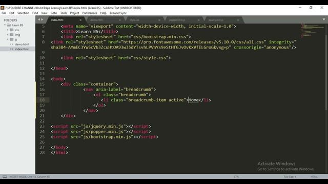 Breadcrumb in Bootstrap 5 | Bootstrap 5 Tutorial | Episode #15