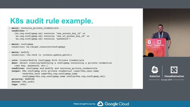 Using K8s Audit Logs to Secure Your Cluster - Mark Stemm, Sysdig смотреть онлайн