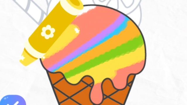 How to draw cute "Ice-cream"??? Easy to draw for Kid's?? Drawing, Coloring, Painting for Kid's♥️