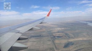 Взлет из Москвы (Шереметьево) и посадка в Астрахани, весна 2023