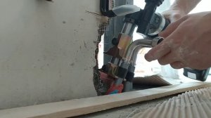 Установка вертикального радиатора.