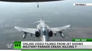 Shocking video: Iran IL-76 plane crash filmed from C-130 Hercules