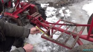 Размеры моего адаптера к мотоблоку!