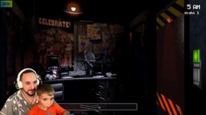 ПАПА РОБ И ЭРИК ИГРАЮТ ВО FNAF: ПЯТЬ НОЧЕЙ С ФРЕДДИ - FIVE NIGHTS AT FREDDY'S - НОВЫЙ ЛЕТСПЛЕЙ!