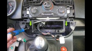 Снятие блока климат-контроля, не переключаются режимы - Renault Kangoo II 1.5dci