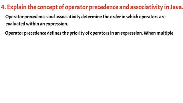 #3: Java Interview Questions and Answers | Operators