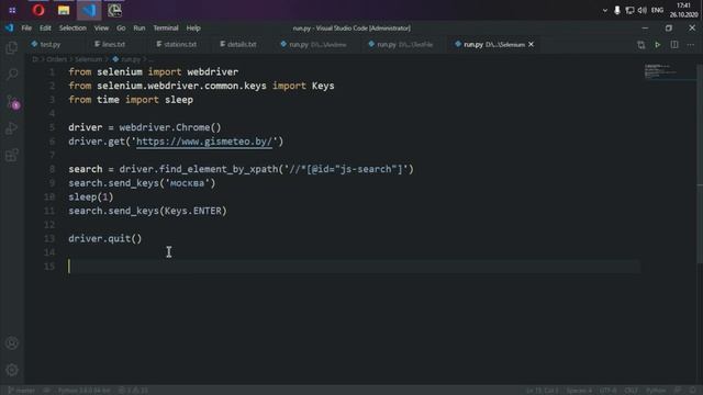 ПАРСИНГ САЙТА НА PYTHON | #2 | SELENIUM | ВВОД ТЕКСТА | БЕЗ БРАУЗЕРА