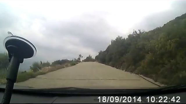 Горная дорога к монастырю Св. Великомученика Георгия Победоносца на о. Эвбея. Греция. смотреть онлайн