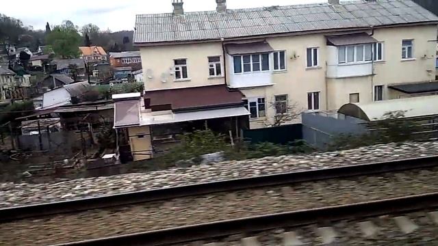 Головинка - Якорная щель. Едем в Сочи (24). Россия из окна поезда. смотреть онлайн