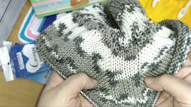 Манишка спицами. Начало вязания и продвижения. Пряжа CRAZY COLOR от YarnArt цвет 137. смотреть онлайн