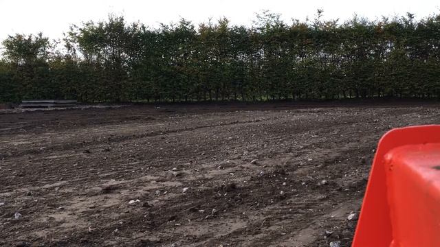 Фронтальный погрузчик Everun ER25 выравнивает грунт