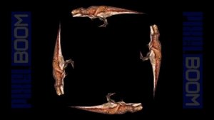 T-REX DINOSAUR Screen UP - Pyramid Hologram Technology - PixelBoomCG