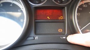 Как сбросить счетчик ТО на Пежо 308