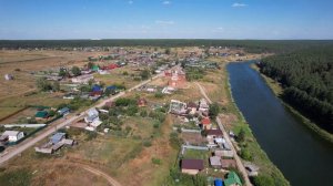 Полёт над селом Исетское в Свердловской области (Isetskoe, Sverdlovsk Oblast)