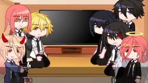 Chaisaw man React to Kamado Nezuko | Demon Slayer | Gacha Club