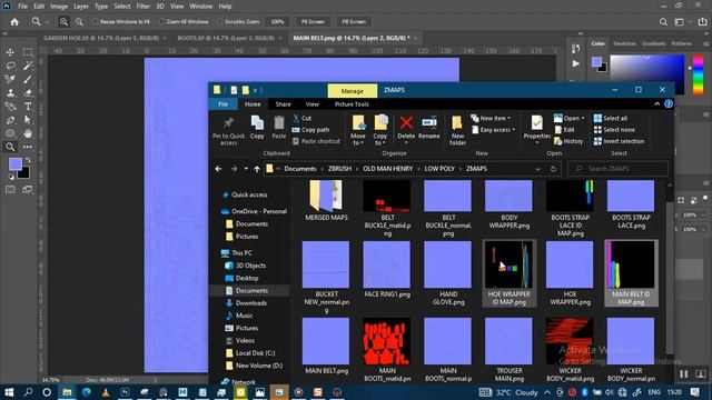 54 REALISTIC 3D CHARACTER DESIGN, MERGING NORMAL MAPS IN PHOTOSHOP смотреть онлайн