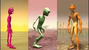 Розовый человек против, Зелёный человек против, Оранжевый человек.