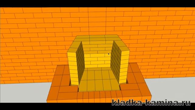 Порядовка камина с трубой через стену