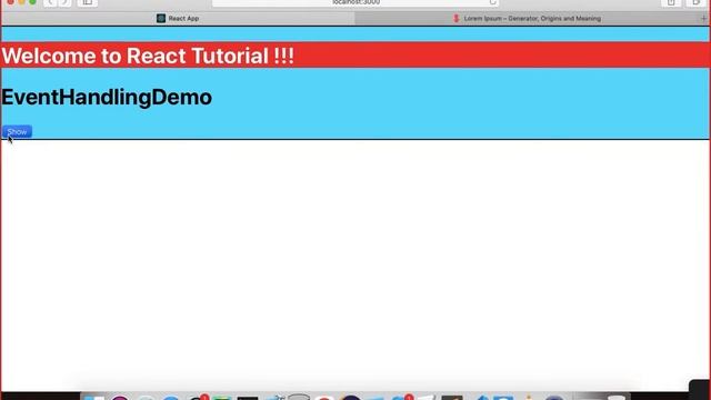 Learn React JS in Hindi | React Event Handling