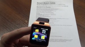 SmartWatch DZ09, умные часы GT 08 за 8$ !!!